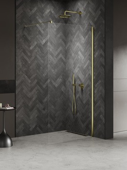 Walk-in 80x200 – Złoty, szkło 8 mm (K-1731) | New Trendy