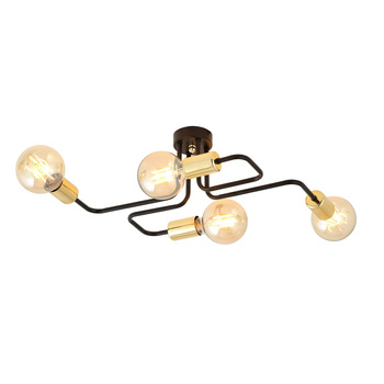 Industrialna lampa sufitowa 4-punktowa VEKEN 4 GOLD 1175/4