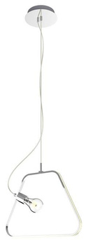 LAMPA SUFITOWA WISZĄCA CANDELLUX APETI IKARIA E27 LED+12W LED CHROMOWY4000K