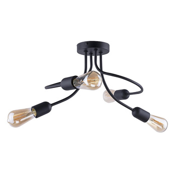 Lampa sufitowa Loft z żarówkami 4x60W E27 metal czarny FADO 2583 TK Lighting