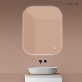 Oltens Nordlis lustro 80x100 cm prostokątne z oświetleniem od tyłu z matą grzewczą 64127000