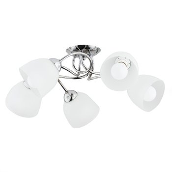 Lampa sufitowa z 5 kloszami SILIA 27505 SREBRNA