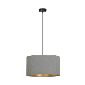 Stylowa lampa sufitowa z szarym abażurem HILDE 1050/1