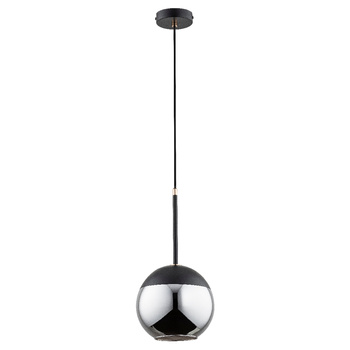 Wisząca lampa z pojedynczym kloszem VOLDA 60823 CZARNA