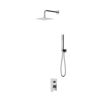 Podtynkowy zestaw prysznicowy z deszczownicą Aquila Chrome