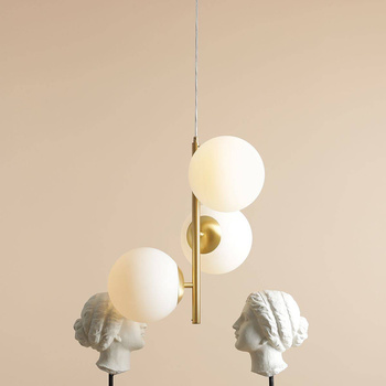 LAMPA WISZĄCA FIN 3 BRASS M