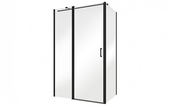 Kabina prysznicowa  110x100 Eco C Black 110x100 cm – Besco ECB110-PB100