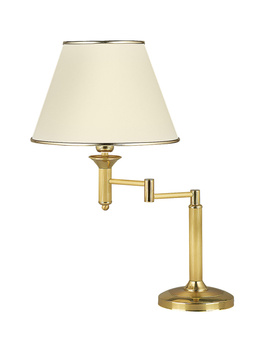 CLASSIC klasyczna łamana duża lampa gabinetowa złota satynowana 0206