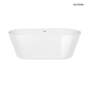 Oltens Yrsa 172x82 cm wanna wolnostojąca owalna akrylowa w kolorze biały połysk 12024000