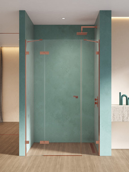 Drzwi wnękowe 110x200 – Miedziany, szkło 8 mm (EXK-6362) | New Trendy