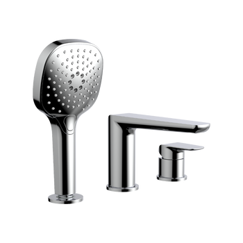 Clever 2.0 bateria wannowa 3-otworowa, chrom