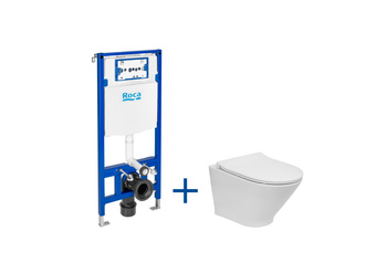 ZESTAW DUPLO ONE + GAP ROUND COMPACTO RIMLESS Z DESKĄ SLIM