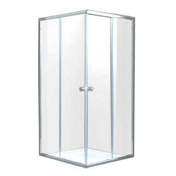 KABINA NATRYSK. KWADRAT.PARLA 80X80 PROF.CHROM SZKŁO CLEAR