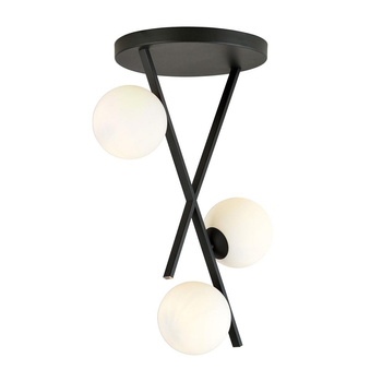 Lampa sufitowa okrągła 3xE14 białe klosze 3-punktowa RIVER 3 1194/3