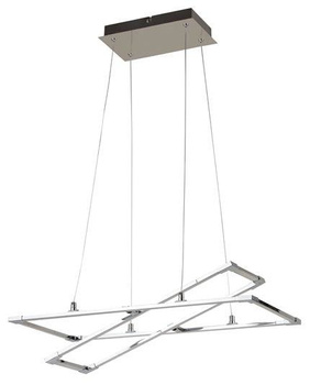 LAMPA SUFITOWA WISZĄCA CANDELLUX APETI KSEROS LED SREBRNO SZARY 4000K