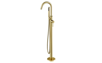 Bateria wannowa wolnostojąca Veo II złoty szczotkowany