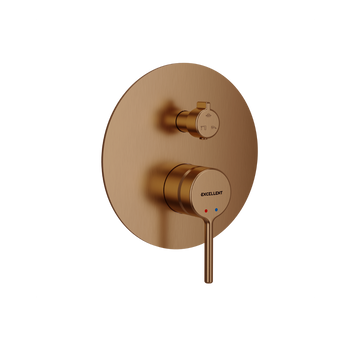 PI bateria prysznicowo-wannowa podtynkowa 3 funkcyjna, miedziany szczotkowany