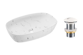 Zestaw Umywalkowy z Korkiem Click-Clack set-megi t201m-w13-3