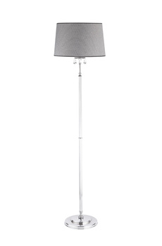 EGIDA klasyczna lampa podłogowa abażur chromowana 1609