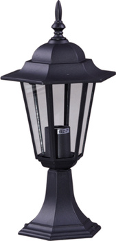 Niska zewnętrzna lampa stojąca K-5009S czarna z serii STANDARD