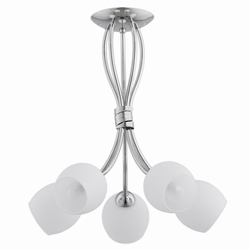 Elegancka lampa sufitowa 5-punktowa BUENA 20195 CHROM