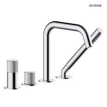 Oltens Hamnes bateria wannowo-prysznicowa 4-otworowa kompletna chrom 34202100