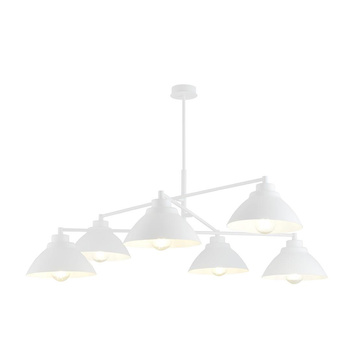 Biała lampa sufitowa 6-punktowa nowoczesna MAVERICK 1212/6