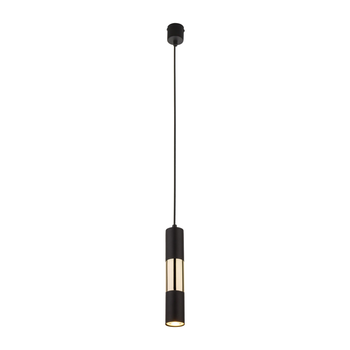 Pojedyncza lampa wisząca VIVIEN czarna/złota 1xGU10 4756