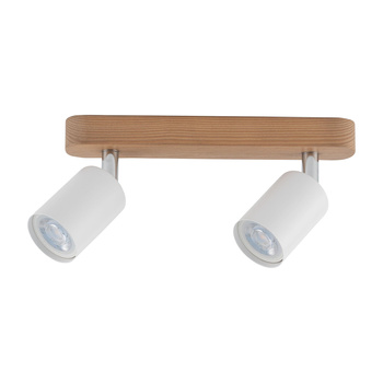 Klasyczna lampa sdrewniana SPOT 2xGU10 biały TOP 3295 TK Lighting