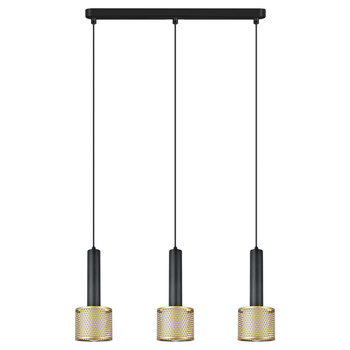 Lampa wisząca Amo czarno-złota 3xE27