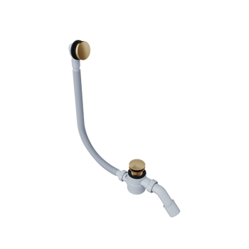 Moli syfon wannowy czyszczony od góry rozmiar do każdej wanny, miedziany szczotkowany