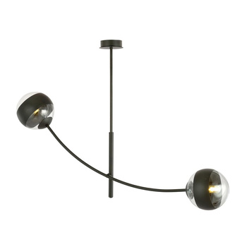 Lampa sufitowa z kloszami metal/szkło 2-punktowa HUNTER 1101/2