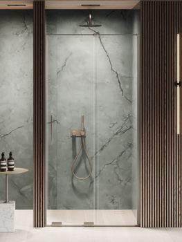 Drzwi wnękowe 100x200 – Gunmetal, szkło 8 mm (EXK-7815) | New Trendy