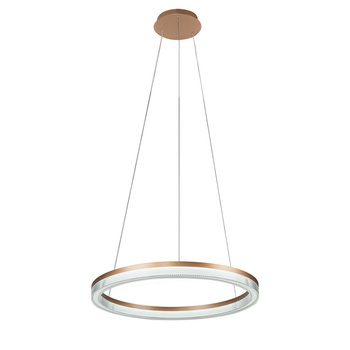 Lampa wisząca Midway Cristal Triangle złoto - transparentna LED CCT