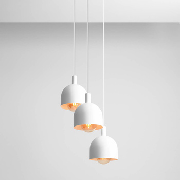 LAMPA WISZĄCA BERYL 3 WHITE NA KOLE
