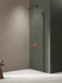 Walk-in 110x200 – Miedziany, szkło 8 mm (K-1750-WL) | New Trendy