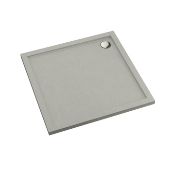 Brodzik akrylowy Sharper Cement Stone 80x80x4,5 cm, kwadratowy | 3S.S1K-8080/CT/ST