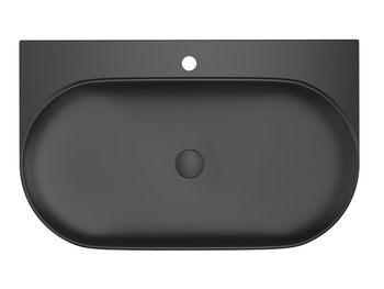 Ravak Umywalka ceramiczna Ravak YARD 80 cm czarny mat XJX0D280002