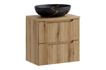 Zestaw meblowy 60cm z blatem i umywalką nablatową Mona set-noce b oak 60cm s un mona