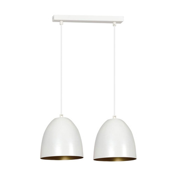 Piękna lampa metalowa podwójna biały/ złoty 60W 411/2 LENOX 2