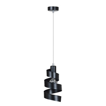 Pojedyncza nowoczesna lampa kręcona czarna 60W 352/1 SAGA 1