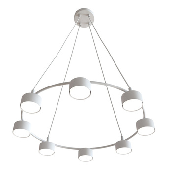 Lampa wisząca industrialna Starlit biała EMIBIG 1373/8