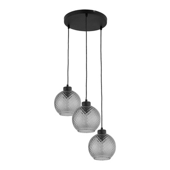 Lampa wisząca Devon koło/szkło grafit 4627 TK Lighting