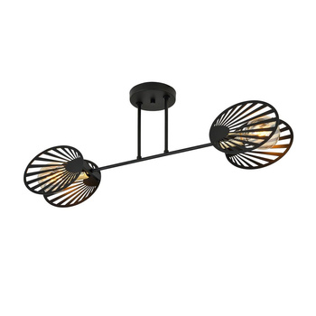 Gustowna lampa sufitowa z kloszami TALIA 2 BLACK 1181/2