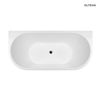 Oltens Delva 170x80 cm wanna wolnostojąca owalna akrylowa w kolorze biały połysk 12019000