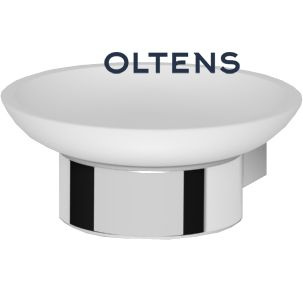 Oltens Vernal mydelniczka z uchwytem biała ceramika/chrom 84102000