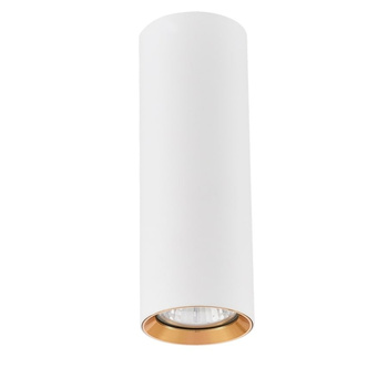 Tuba natynkowa Manacor 17 cm oczko biało - złote 1xGU10