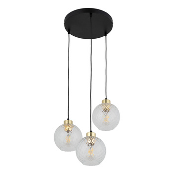 Lampa wisząca Devon szklane kule transparent Koło 4586 TK Lighting