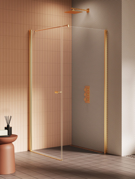 Kabina prysznicowa 70x80x195 – Złoty, szkło 6 mm (K-4171-WP) | New Trendy