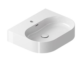 Ravak Owalna umywalka ceramiczna nablatowa Ravak Ceramic O Slim 55 cm Wall N biała XJX01155008